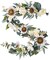 6FT Artificial Flower Garland Décor – Handcrafted Sunflower, Rose & Peony Floral Vine Swag for Spring & Summer, White Floral Arrangement for Home, Table, Mantel, Railing, Stair, Door, Wedding Party Arch & Backdrop